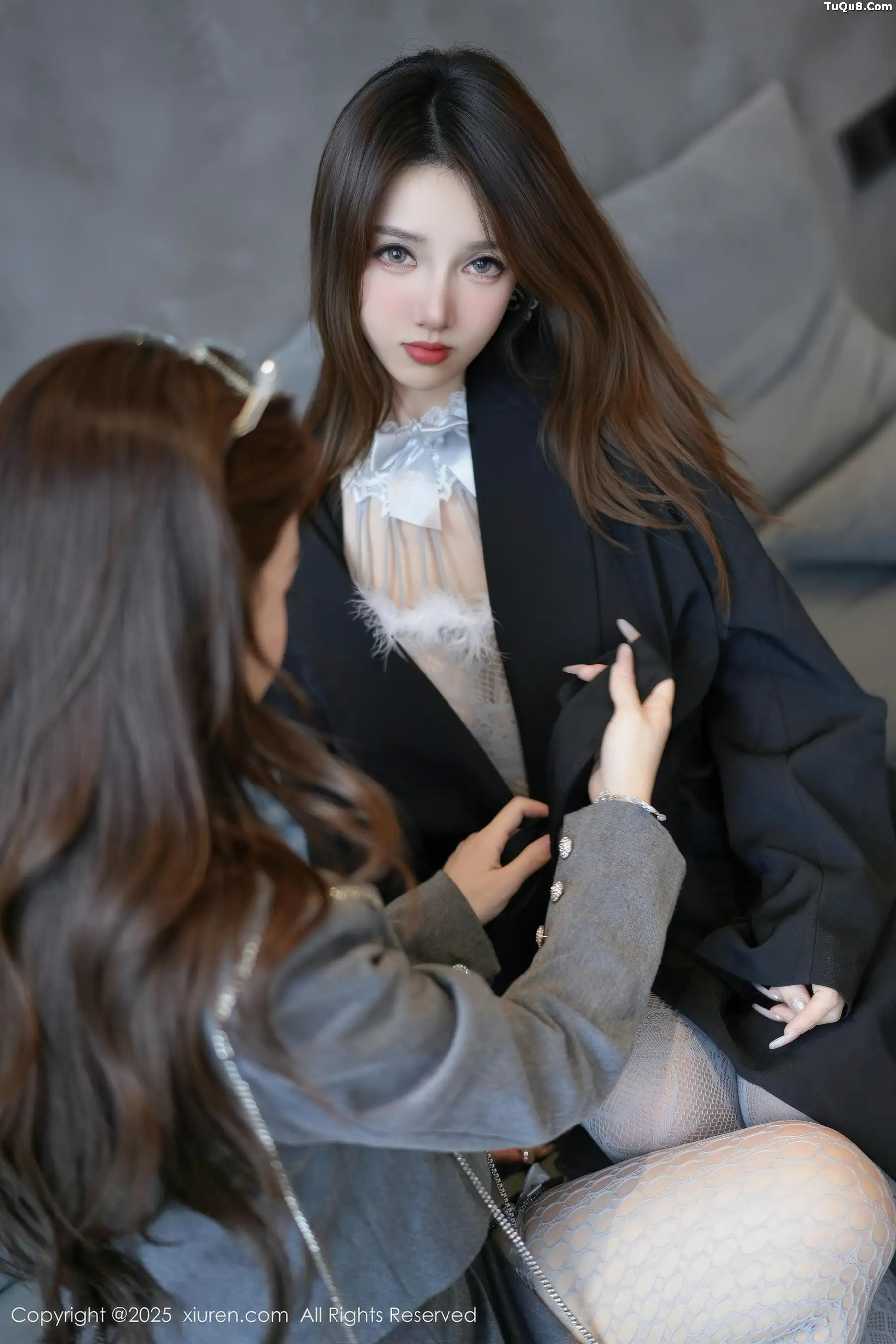 合集Twins-桃桃@Twins-夭夭性感紫色情趣内衣撩人绝美写真72P 8