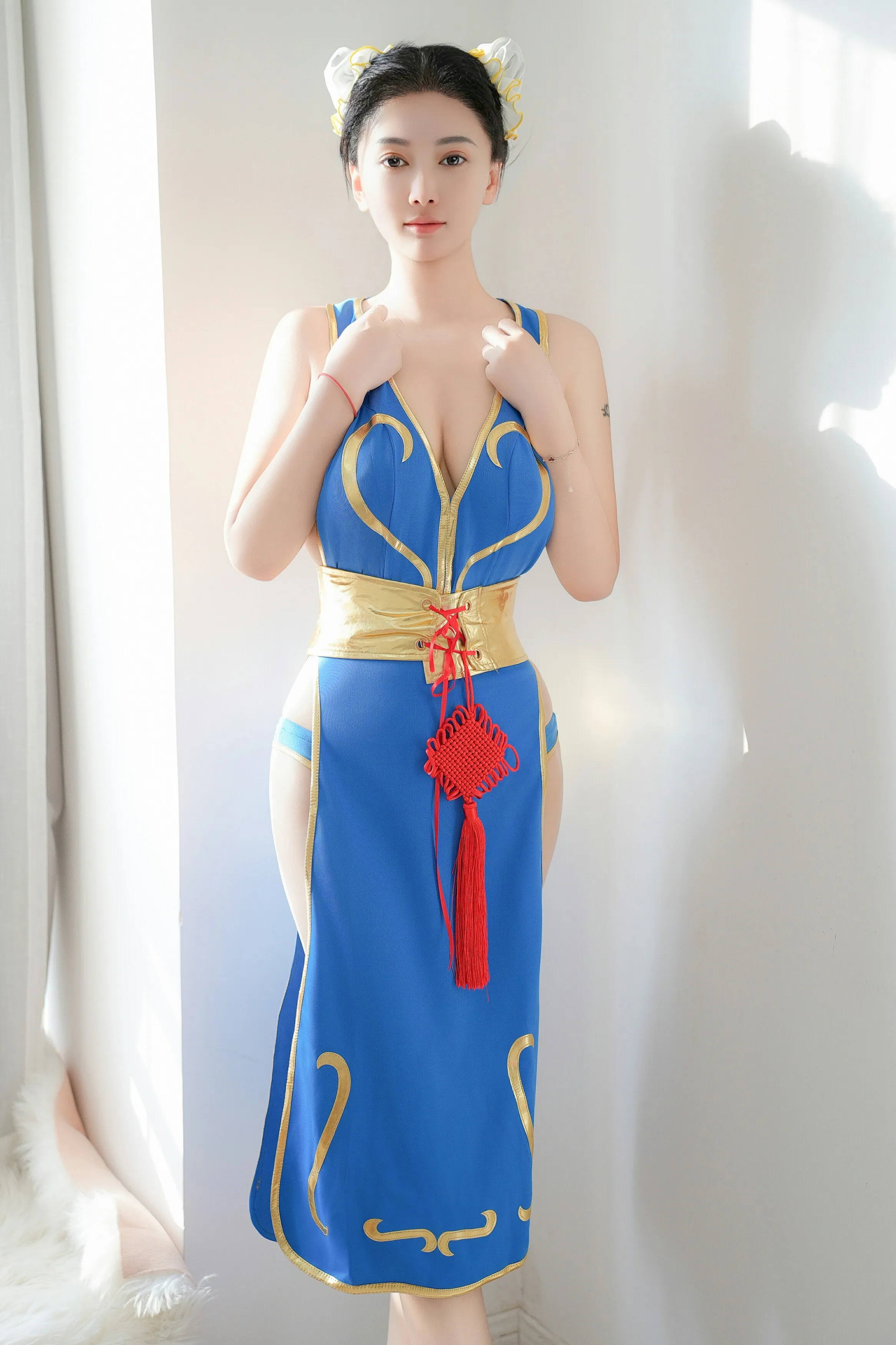 Paid Model Content Teacher Yaru's Alluring Private Photoshoot Benefit Cosplay Chun-Li 58P 3
