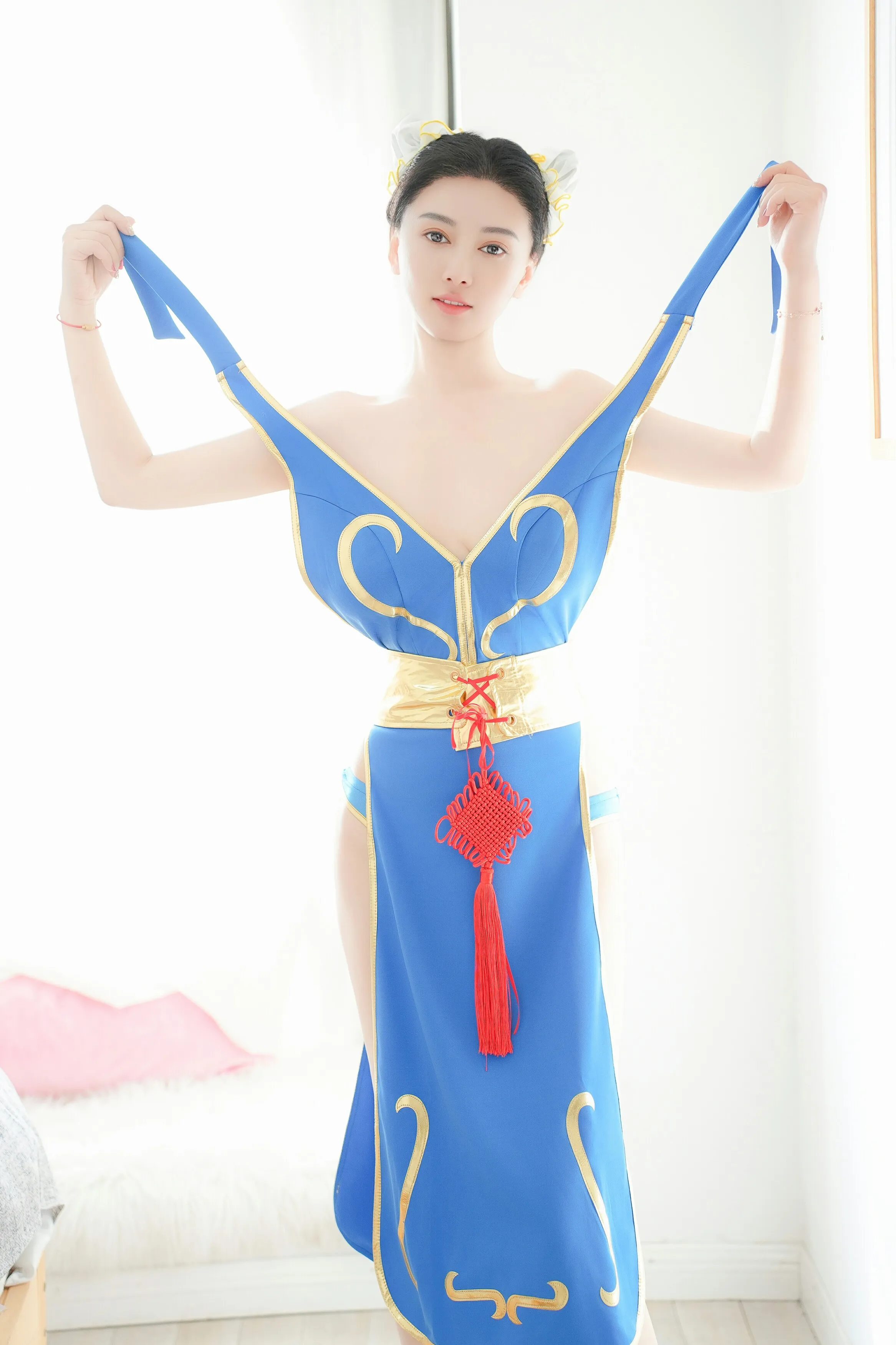 Paid Model Content Teacher Yaru's Alluring Private Photoshoot Benefit Cosplay Chun-Li 58P 9
