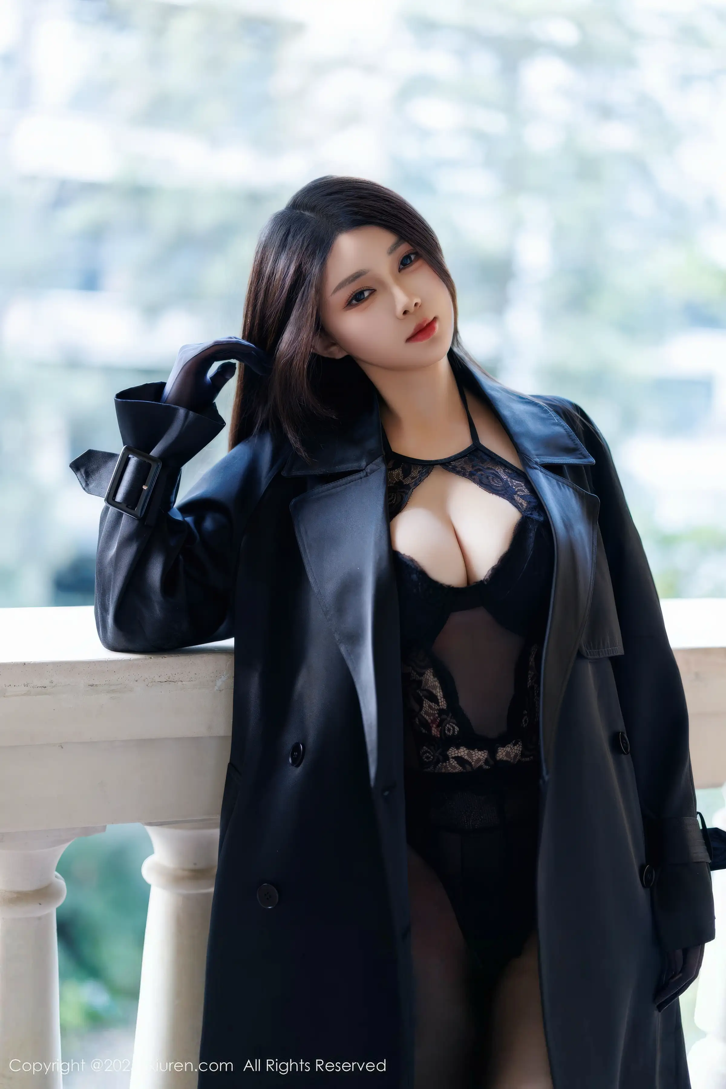 凯竹法师～性感黑色情趣内衣配超薄黑丝秀丰腴身材绝美写真81P 8