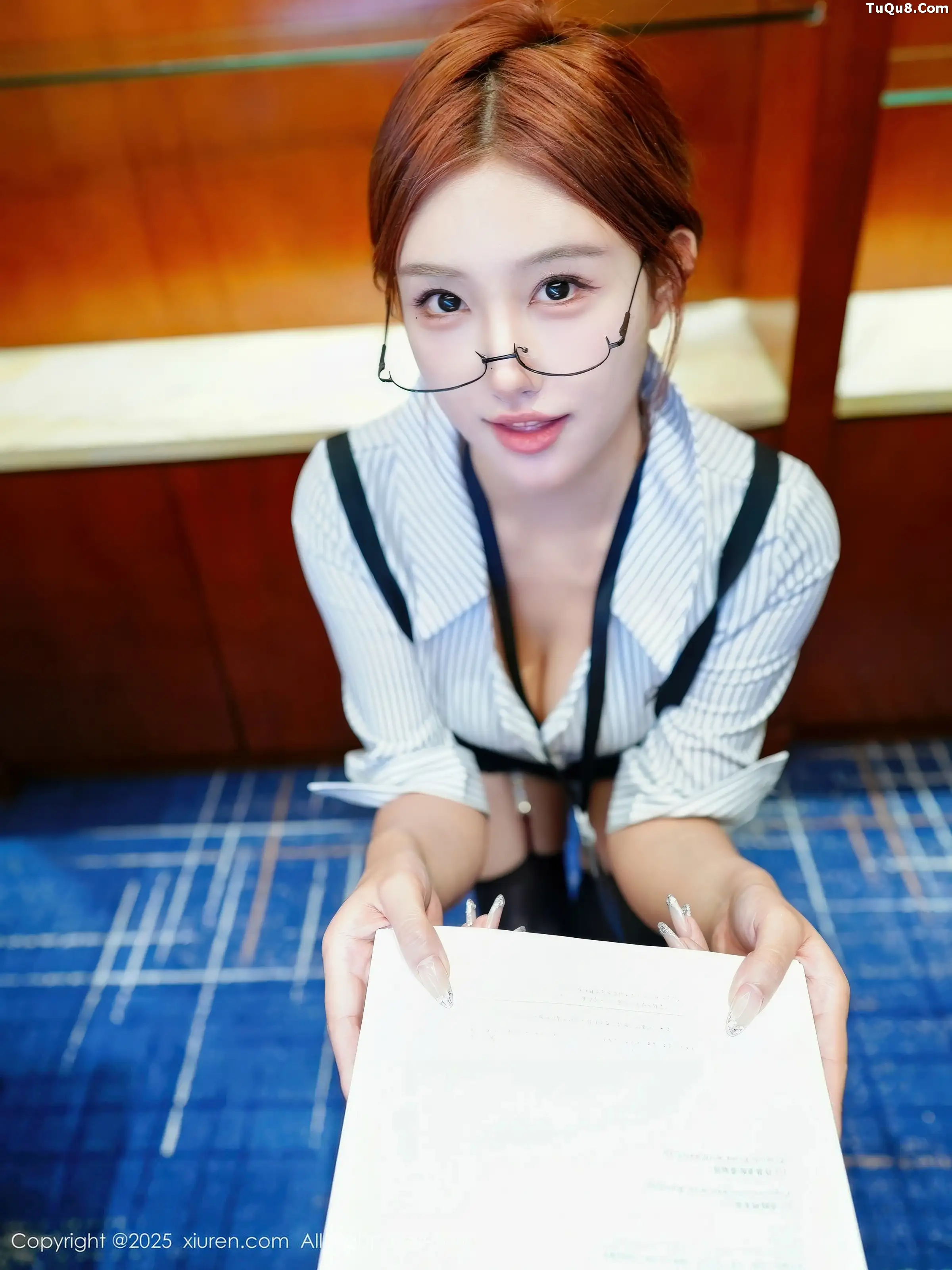 金允希Yuki性感黑色内衣配黑丝吊袜秀丰腴身材完美绝美写真75P 3